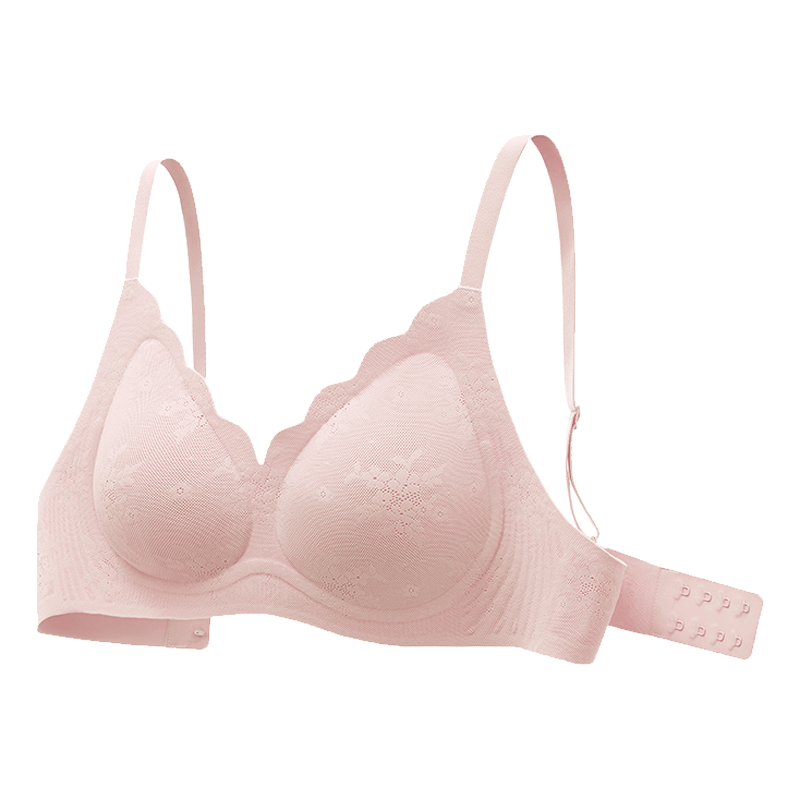 [Little Begonia] Small and medium -sized breasts without sizes, no trace bras, half fixed cup, soft support, no steel ring underwear female thin