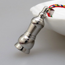 The knot gold and silver 2-color corrugated strict curse pendant Ga Wu box pendant can be opened for the mannitol pill scripture Jewelry pendant