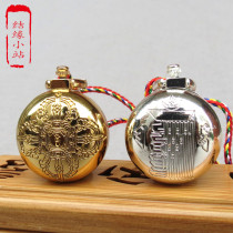 Tied Tibetan Tantric Nepal Garu Box Pendant Ten Sight Free Jewelry Necklace Gold and Silver 2 Color Vajra