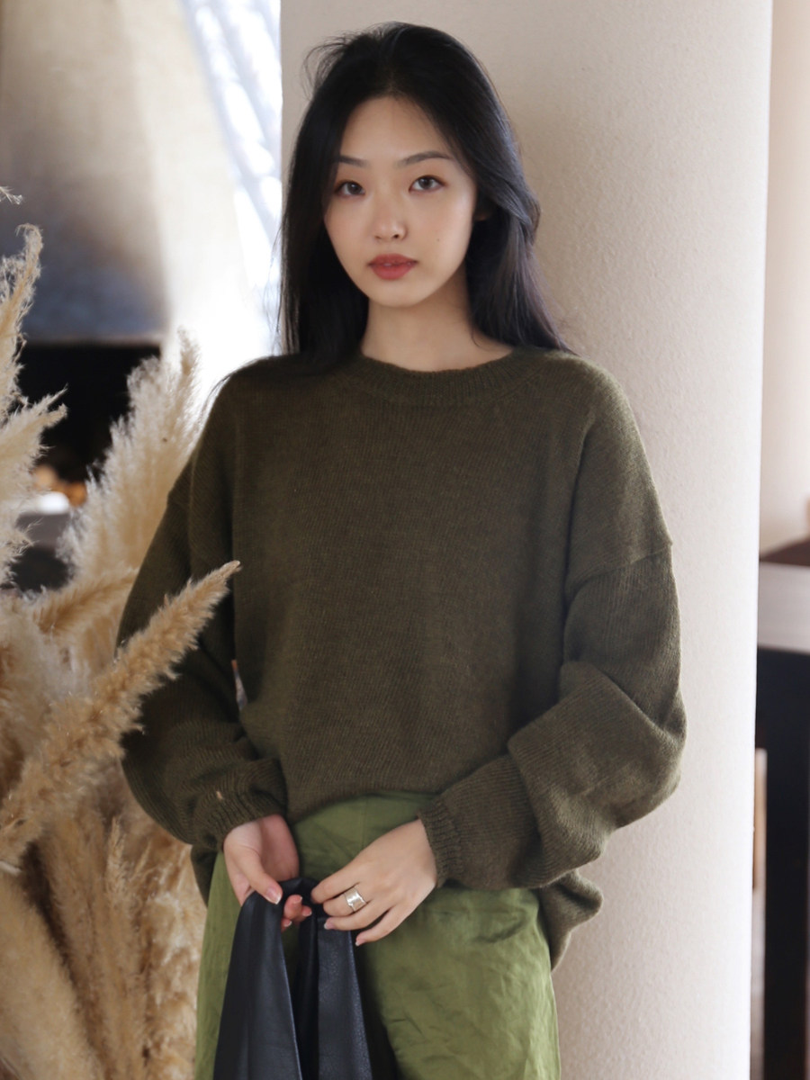 Cha Official) Cortana Ted Alpaca Oversized Knit Sweater Assorted Colors