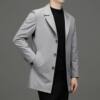 Business casual men's trench coat 2023 spring and summer medium-length loose large-size suit top men's jacket men's clothing