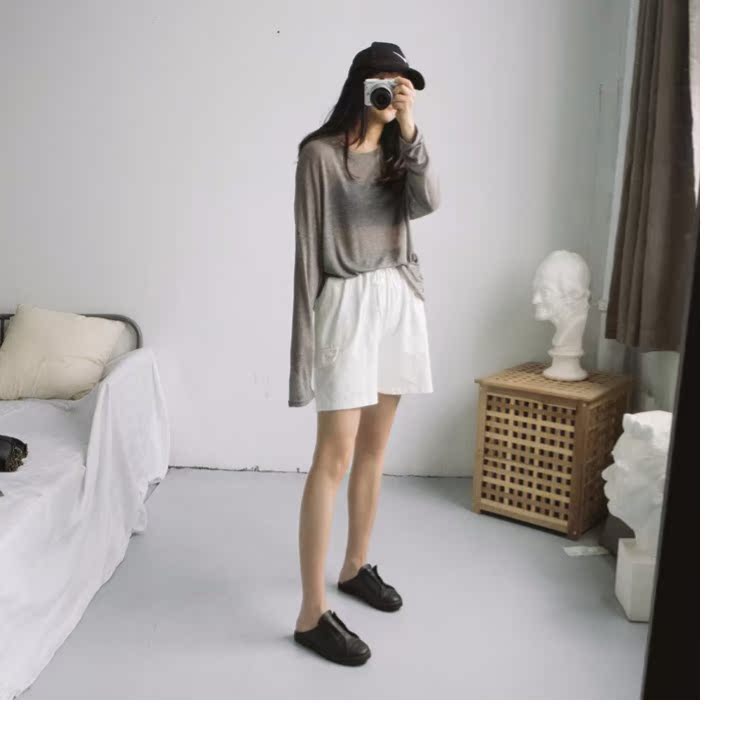 Mùa hè mới từ cổ áo băng lụa áo len nữ mỏng phần đầu lỏng lẻo vai áo chống nắng áo điều hòa áo len gile