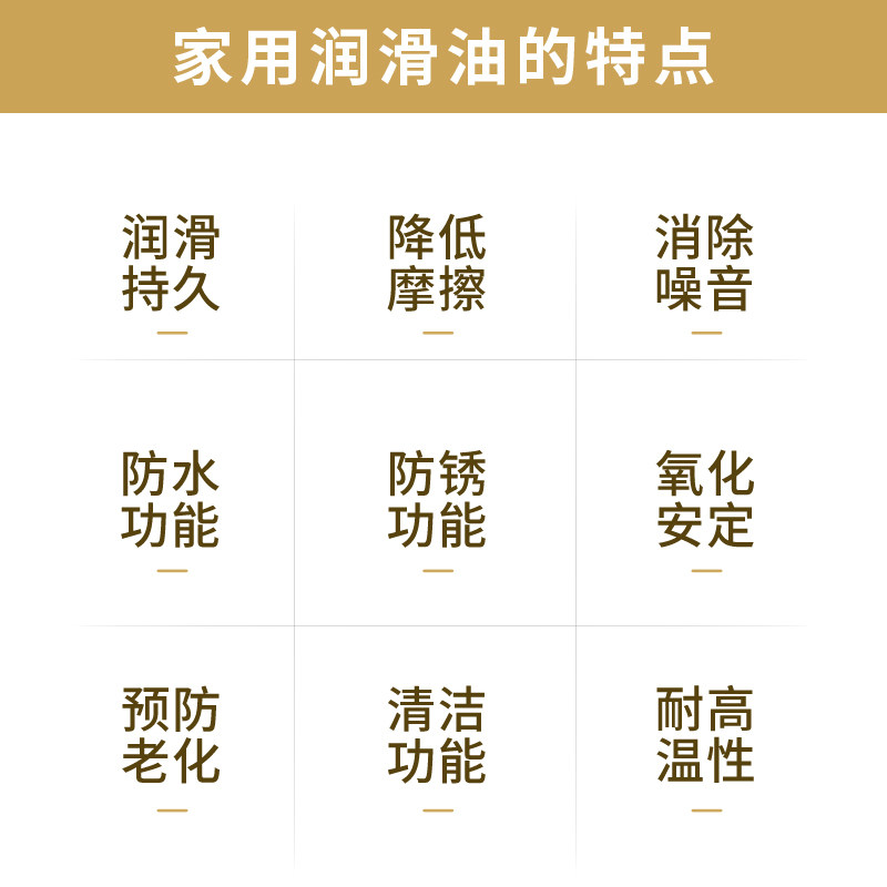 Shock Absorber Maintenance Lubricant, Mechanical Door Lock, Electric Fan Motor Bearing, Bicycle Metal Chain Grease