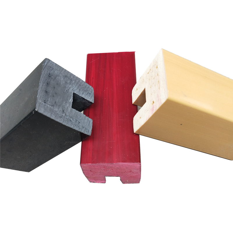 Polymer pvc card glass U-shaped groove imitation wooden stairs armrail loft guardrail with hot bend armrest