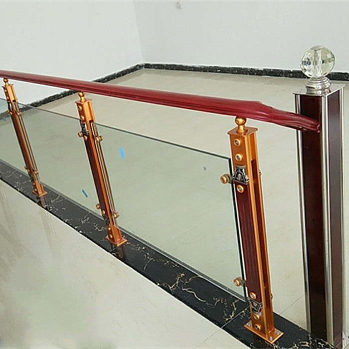 Hanging glass aluminum magnesium hexagon column household with simple staircase armrest loft corridor fencing fence