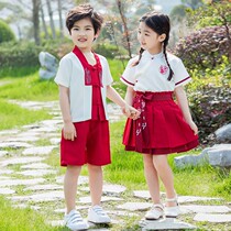 Children Hanfu Summer China Wind Boys Suit Girls Ancient Clothes Kindergarten Chinese Style Tang Dress National Dress Performance Wear