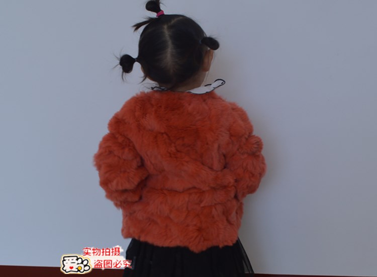 Áo khoác lông thỏ cho trẻ em mùa thu và mùa đông Phụ nữ phiên bản Hàn Quốc của phần dài của da ngắn thực sự bán tóc trẻ em chống mùa áo khoác lông uniqlo