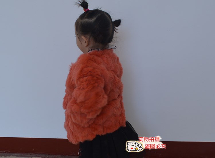 Áo khoác lông thỏ cho trẻ em mùa thu và mùa đông Phụ nữ phiên bản Hàn Quốc của phần dài của da ngắn thực sự bán tóc trẻ em chống mùa áo khoác lông uniqlo