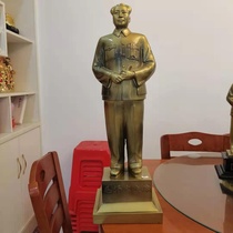 Mao main statue bronze statue resin pure copper plated ornaments Mao grandfather posing as living room sculpture like w Hall safe founding statue