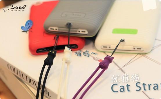 Chữa bệnh silicone mềm chống xước Ninja Duck phim hoạt hình dễ thương điện thoại di động chuỗi dây buộc dây đeo cổ tay miễn phí vận chuyển máy ảnh điện thoại di động - Phụ kiện điện thoại di động chân máy điện thoại