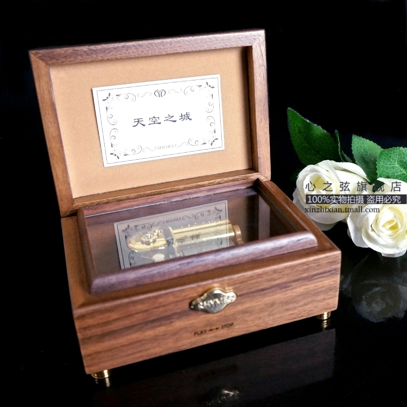 Custom 30-tone Maishi Wooden 50 Music Box Music Box Creative Birthday Gift Boutique for Male Girlfriends and Girls