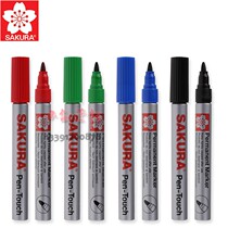 Cherry blossom card XPK single headstock Number pen cherry blossom oily note pen Mark pen Box head pen waterproof does not fade