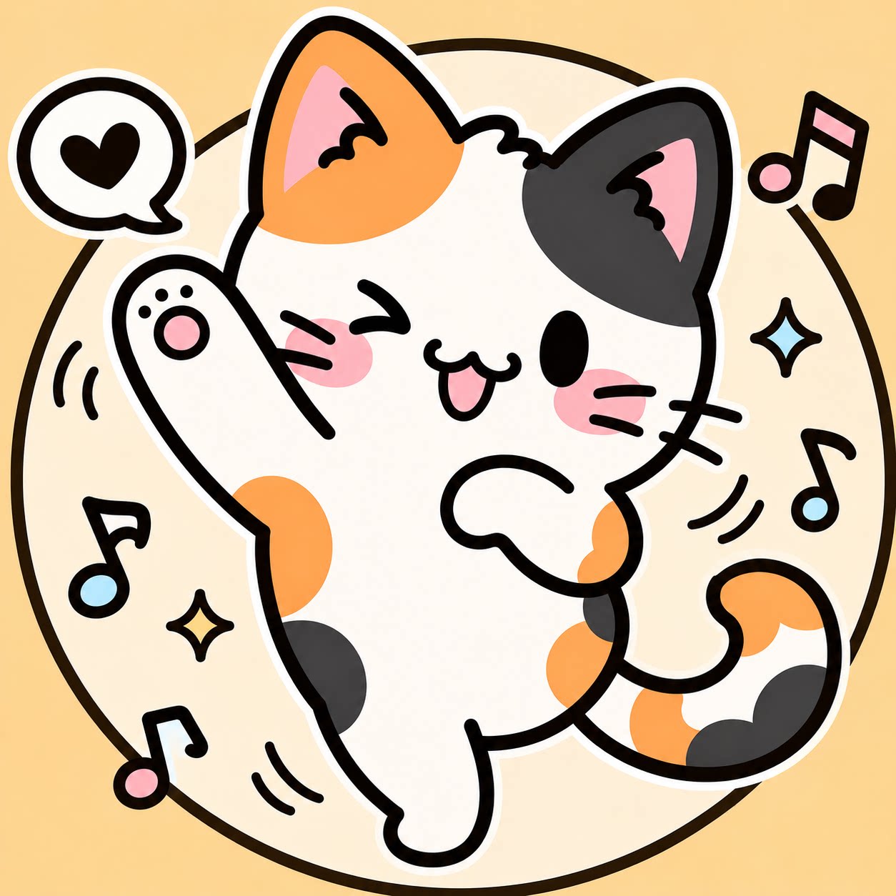 小猫爱跳舞的LOGO