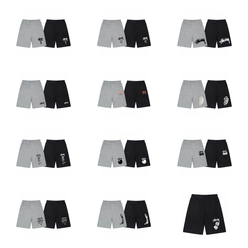 Cross-Border European and American Foreign Trade Letter Print Casual Pants Skull Screen Print Unisex Youth Shorts Ius