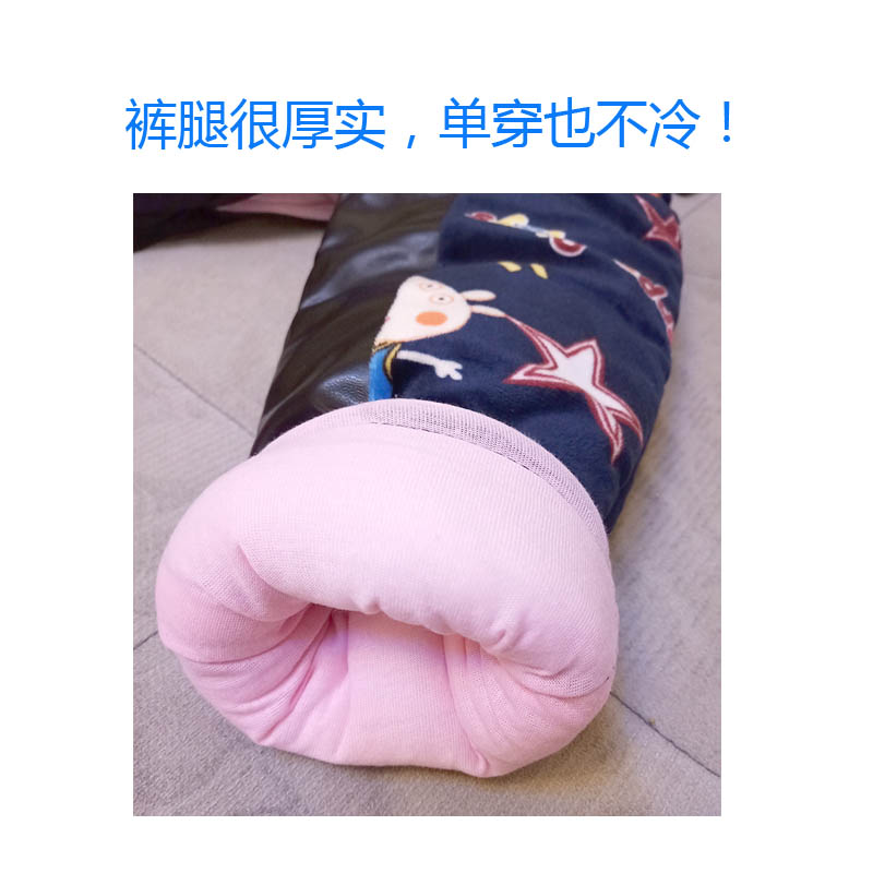 Quần cotton cho bé Quần yếm chống ướt quần da mùa thu đông cho bé Quần chống thấm nước dày lên mặc quần dài che quần quan ong rong be gai