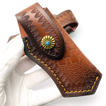 Knife sheath cowhide universal custom cowhide knife sheath knife leather sheath small straight knife leather sheath knife