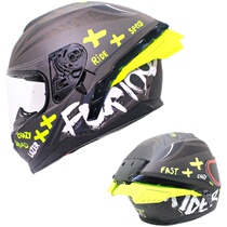 Belgian summer LAZER motorcycle helmet full helmet double lens personality glasses slot Bluetooth four-season racing car