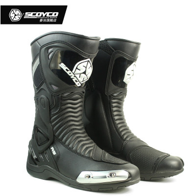 New SCOYCO racing feather motorcycle riding competition boots wear-resistant anti-skid protection road anti-fall racing shoes men