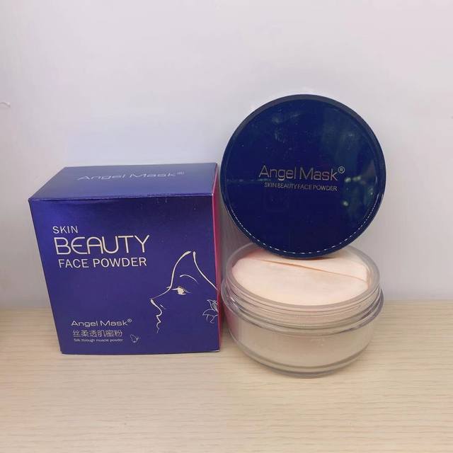 AngelMask Angel Mask Loose Powder Women's Setting Powder Concealer ທີ່ຕິດທົນນານ ພ້ອມດ້ວຍ Fine Flash Waterproof ແລະ Sweatproof Contouring Powder