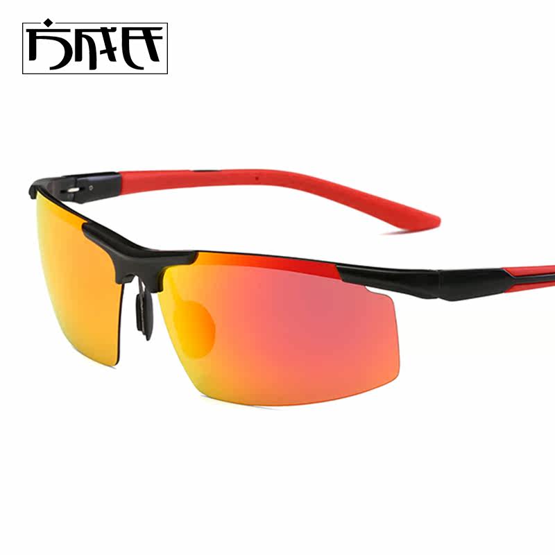 Sun Glasses Male Tide Metalens Men Sunglasses Color Film Sports aluminum Magnesium Driver Driving sunglasses 8127