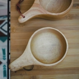 Деревянная чашка для кемпинга, бушкрафта, финская чашка KUKSA, деревянная чашка, портативная кофейная чашка