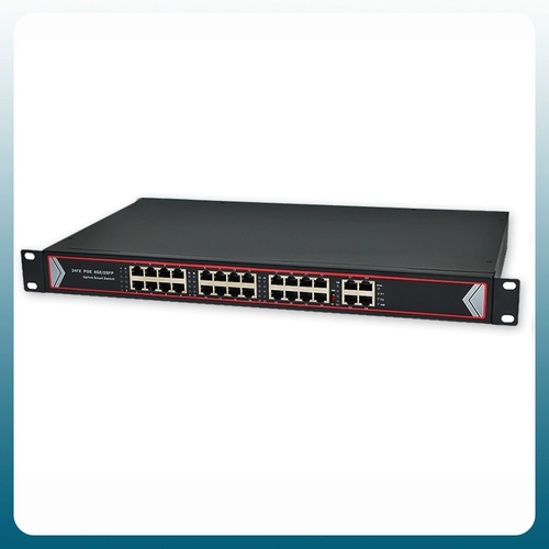 巢客 Стандартный 100M 48V24 POE Switch 24 Мониторинг питания POE, совместимый с Haikang Dahua TP с гигабитным световым выходом SFP