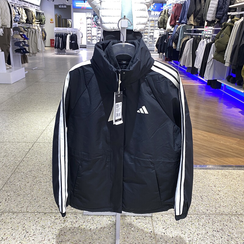 Adidas Three-In-One Jacket Women's Fleece Outdoor Mountaineering Sports Hooded Woven Water-Repellent Jacket Kb7591