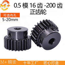 40cr45 steel boss spur gear 0 5 mold 16-200 teeth type A type B national standard cylindrical spur gear transmission accessories