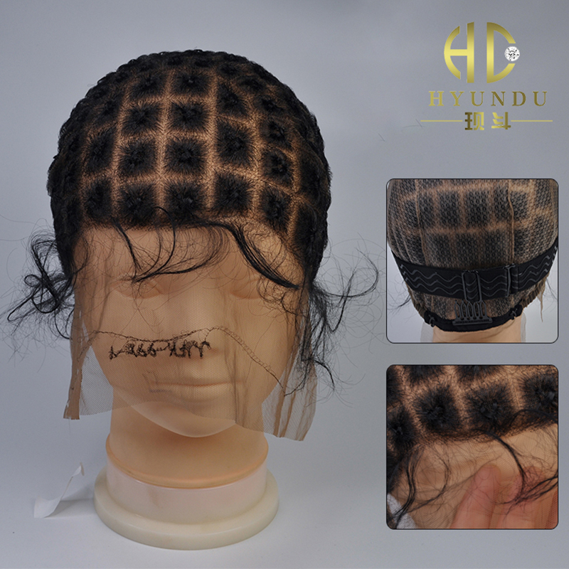 Full Lace Hand-Knitted Wig Cap Braided Wig