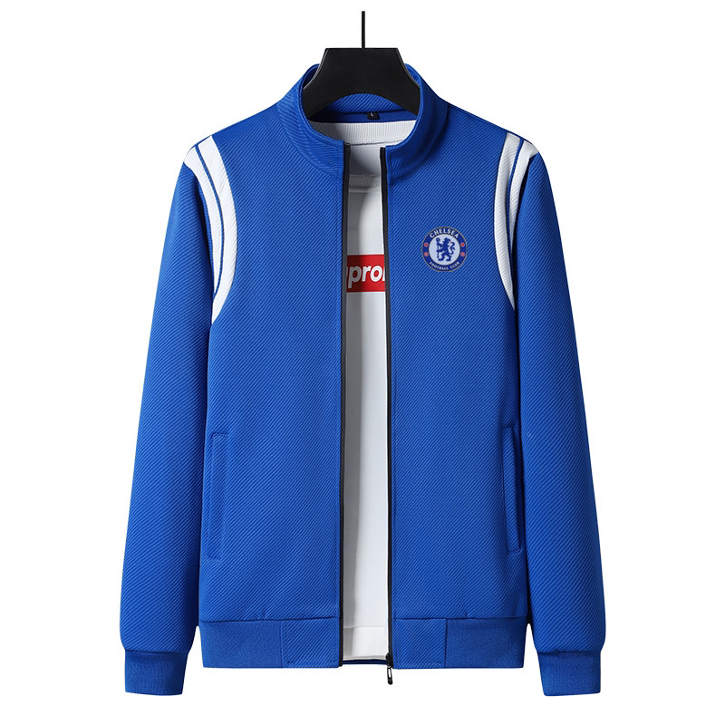 Chelsea Fan Casual Sweatshirt Jacket for Spring and Autumn, Unisex Chelsea Fan Merchandise and Gear
