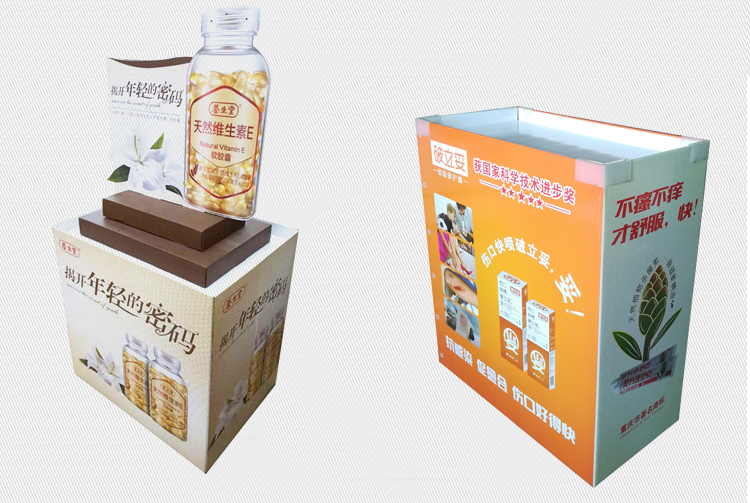 Siêu thị kệ trưng bày hộp đồ ăn nhẹ bàn nhỏ ly nước giải khát giấy hiển thị hộp ba lớp kệ nhỏ nhà sản xuất tùy chỉnh - Kệ / Tủ trưng bày tủ trưng bày kính mắt