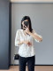 充满灵气！金丝刺绣时髦洋气蕾丝衫V领蕾丝上衣衬衫女新款2025