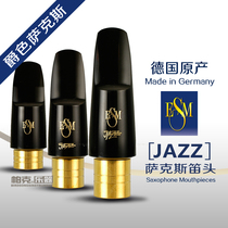 Germany ESM JAZZ metal tail down E midrange B high pitch tenor semi-metal saxophone Bakelite flute head