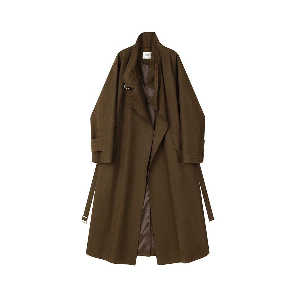 Осень trench coat, стиль высокого качества, яркий запоминающийся стиль, корейский стиль, оверсайз