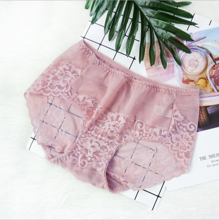 4 pairs of Gigafen Sexy Lace Pure Cotton Field female low waist jacket underpants 0052(Special)