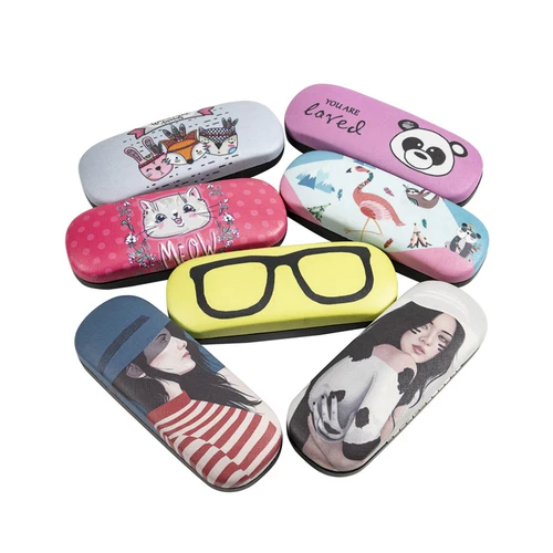 Модные мультяшные очки из ПВХ, креативная струйная жестяная коробка, делается под заказ, с печатью вашего логотипа