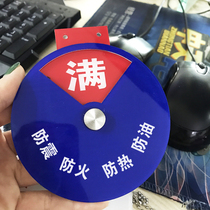 Hospital oxygen cylinder warning sign identification card empty full half listing Bedside care identification card empty full half indicator card