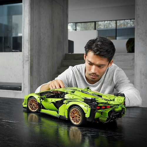 Lego, Lamborghini, механический конструктор, гоночный автомобиль, игрушка для взрослых высокой сложности, подарок на день рождения