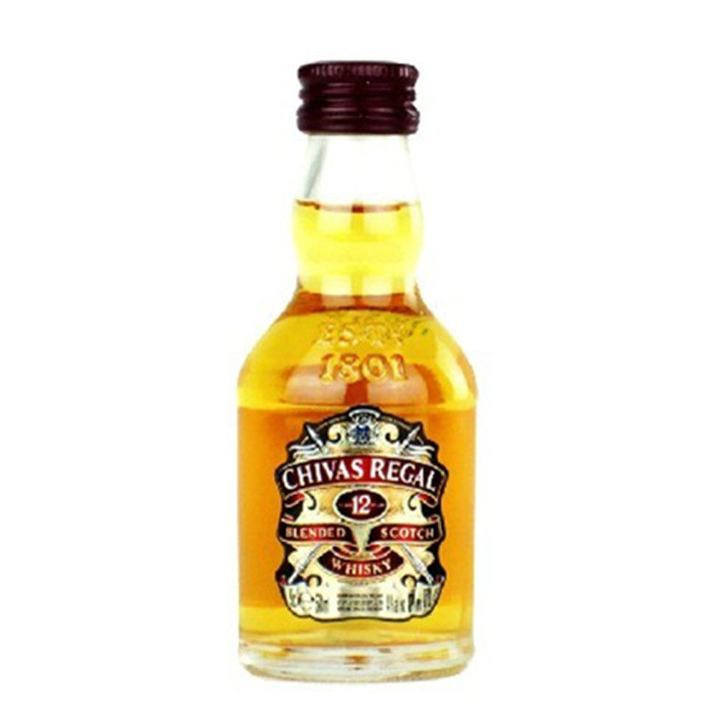 Scottish Chivas 12 Years 50ML Small Wine Edition Companion Gift Whiskey Small Wine Cake Baking - Taobao