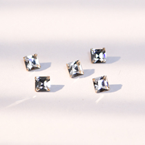 Shun Feng Spot Import Shijia Austria Crystal 4428 Silver Color Square Drill 4mm Shiny Pendant Diy Accessories