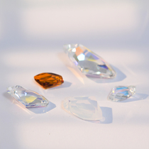 Shun Feng Spot Import Sch Austria Crystal 6656 Irregular Fan Drilling Face Multi-Size Pendant Diy Accessories