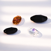 Shun Feng Spot Import Shi Home Transparent Austria Crystal 3231 Oval Drilling Surface 23 * 14mm Beads Diy Accessories