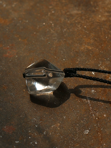 Кубики льда, оригинальный белый белый кварц, подвеска из кварца для влюбленных, небольшое дизайнерское ожерелье