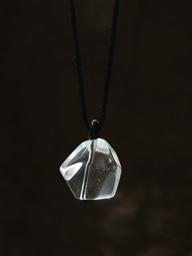 Кубики льда, оригинальный белый белый кварц, подвеска из кварца для влюбленных, небольшое дизайнерское ожерелье