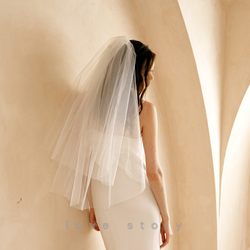 베일 머리 장식 Super Xiansen 한국인 단순하고 고급 이중층 얼굴을 덮고 일반 모래 흰색 신부 웨딩 드레스 액세서리