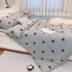 ins Bắc Âu trần trụi ngôi sao năm cánh Tianzhu bông đan gia đình của giường bốn bông bộ comforter giường bằng vải cotton doanh nghiệp - Bộ đồ giường bốn mảnh chan ga goi Bộ đồ giường bốn mảnh