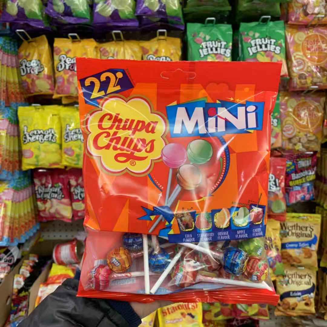 UK Chupa Chups mini Baby Fruit Mini Lollipop 22 small Roots 132g