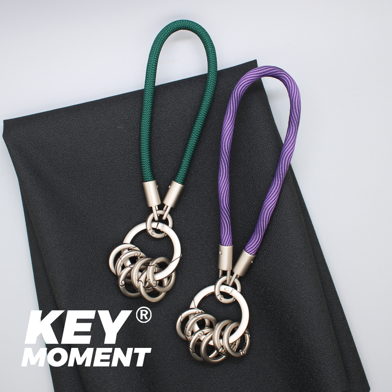 High-End Titanium Alloy Keychain, Categorized as Key Rings, Wrist Management, Multi-Ring Detachable, Sturdy and Durable