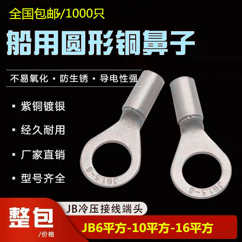 JB6 10 16-4 5 6 8 10 12 copper coil cold-pressed terminal terminal wire with round terminal