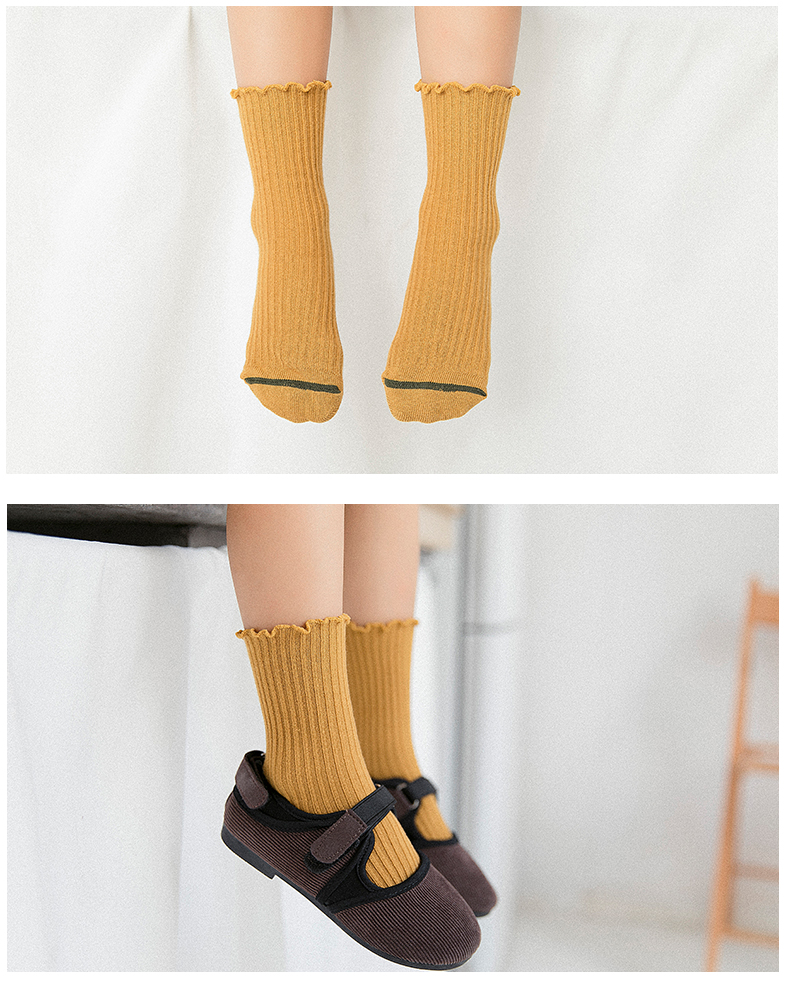 Tất cotton trẻ em 1-3-5-7-9 tuổi Cô gái nhỏ mùa xuân và mùa thu học sinh Công chúa vớ vớ trẻ em tất cho bé giá tốt